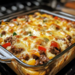 Cheesy Low Carb Philly Cheesesteak Casserole