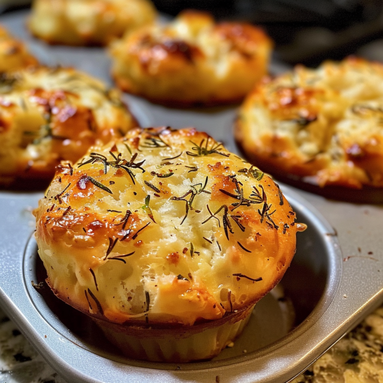 Golden Crust Garlic Rosemary Focaccia Muffins for Savory Eats Golden Crust Garlic Rosemary Focaccia Muffins for Savory Eats