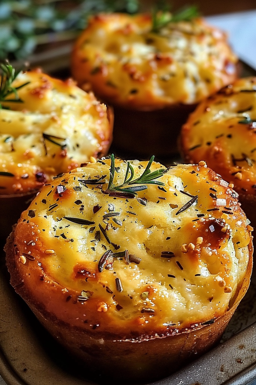 Golden Crust Garlic Rosemary Focaccia Muffins for Savory Eats 3 image 1776874670068