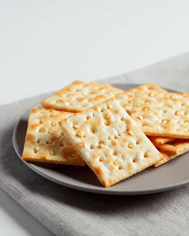 Homemade Saltines with Flaky Texture & Flavor