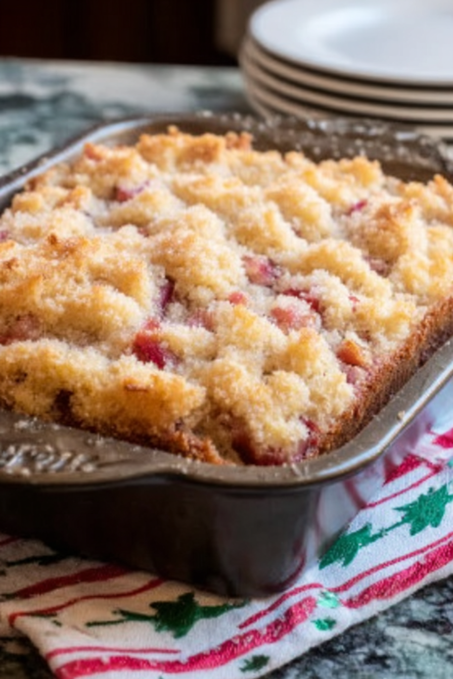 Delightful Sour Cream Rhubarb Cake for Sweet Spring Moments 3 image 1777838231532
