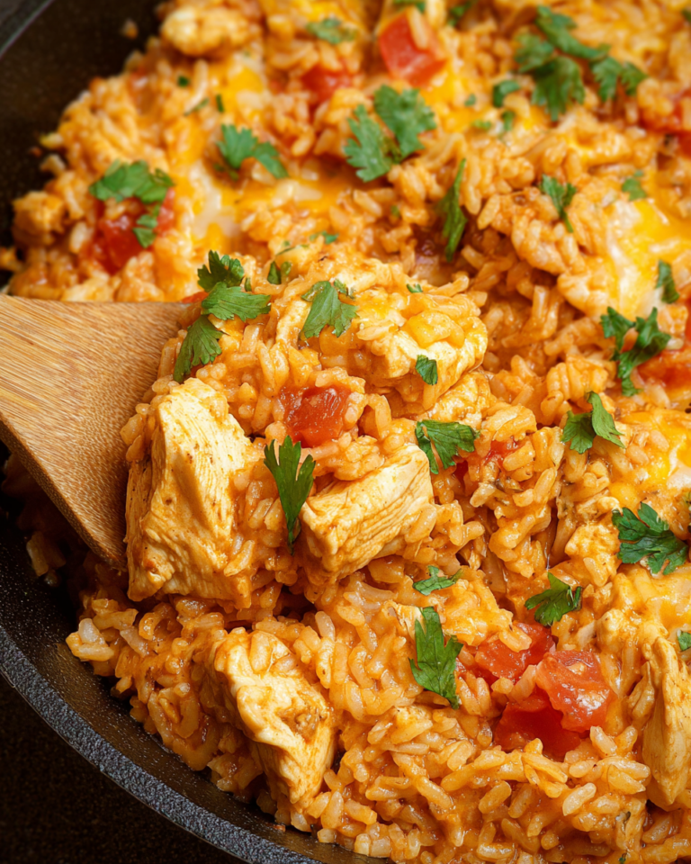One-Pot Queso Chicken and Rice